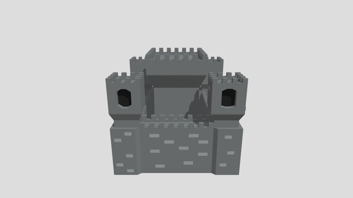 Winter Castle 3D Model