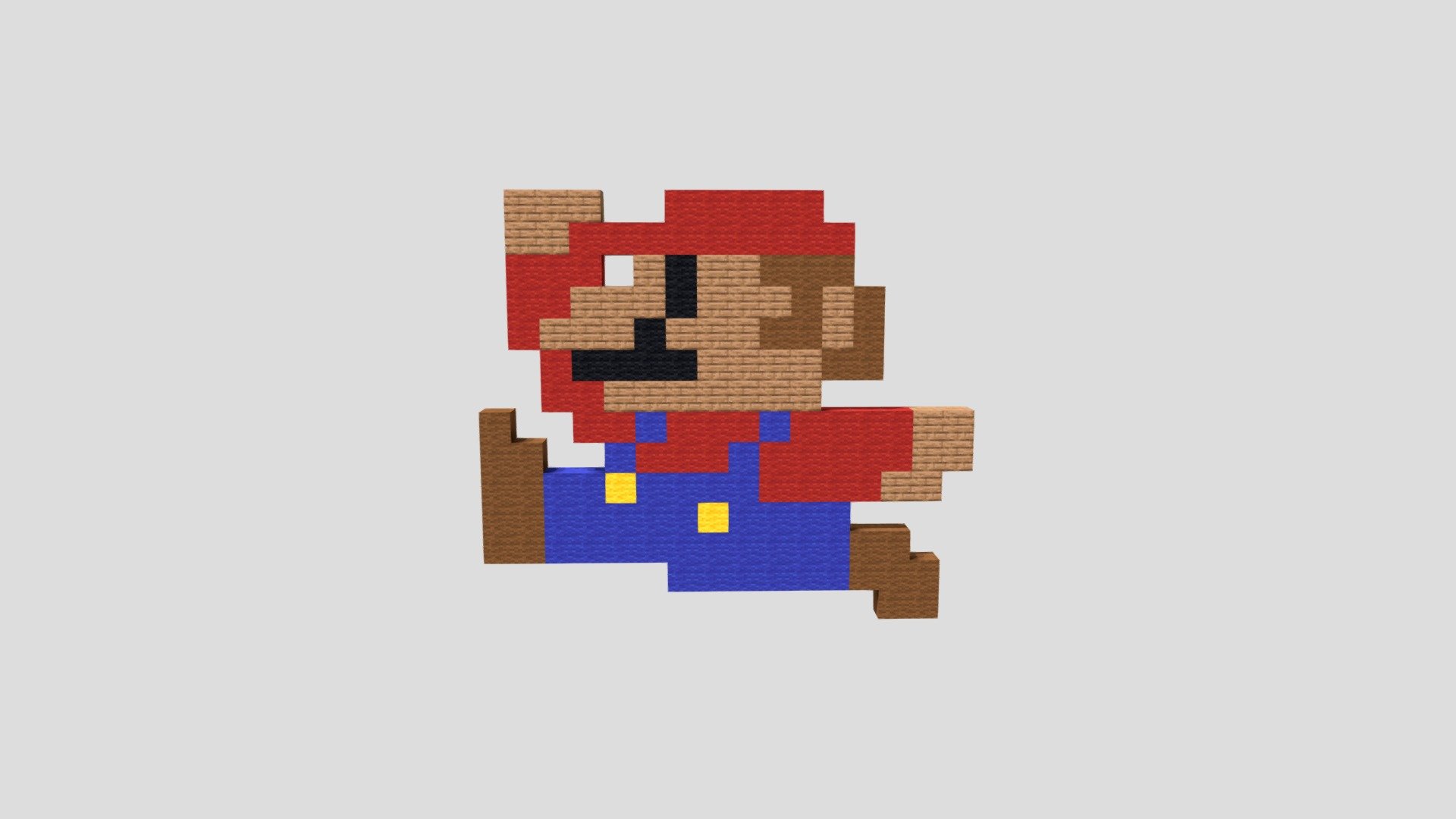 pixel-mario - Download Free 3D model by madexc [6ee0e1f] - Sketchfab