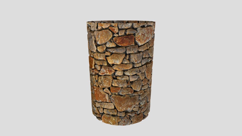 Stone Cylinder Post Pillar Sandstone