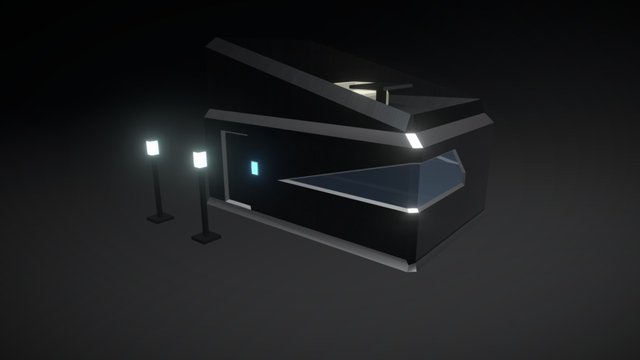 Sci-Fi Haus 3D Model