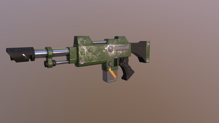 Lasgun Galaxy Pattern 3D Model