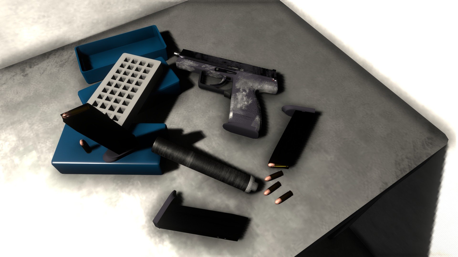 [Heckler & Koch] USP Tactical 45 - 3D model by Franck-Allen_Nguyen ...