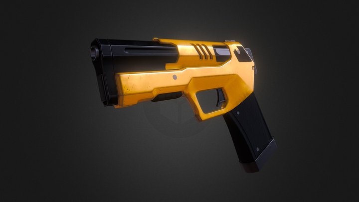 Gun (CyberPunk) 3D Model