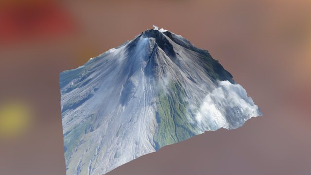 Gunung Merapi by AeroTerrascan 3D Model