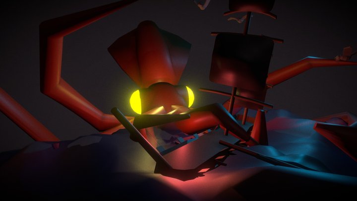 The Boat and the Beast 3D Model