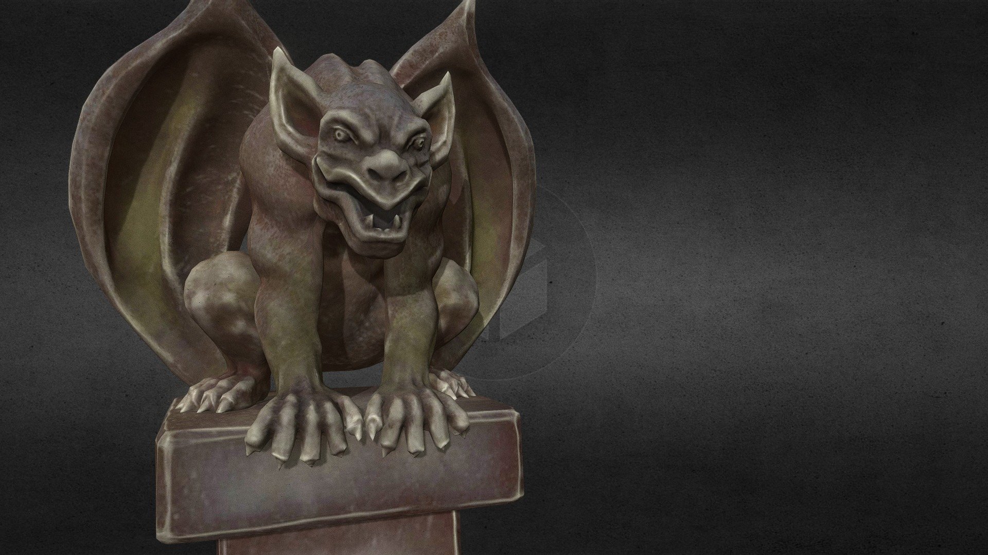 画材 Gargoyle shadow Gargoyle | Gothic Shadowbox | 3D Layered Cut File