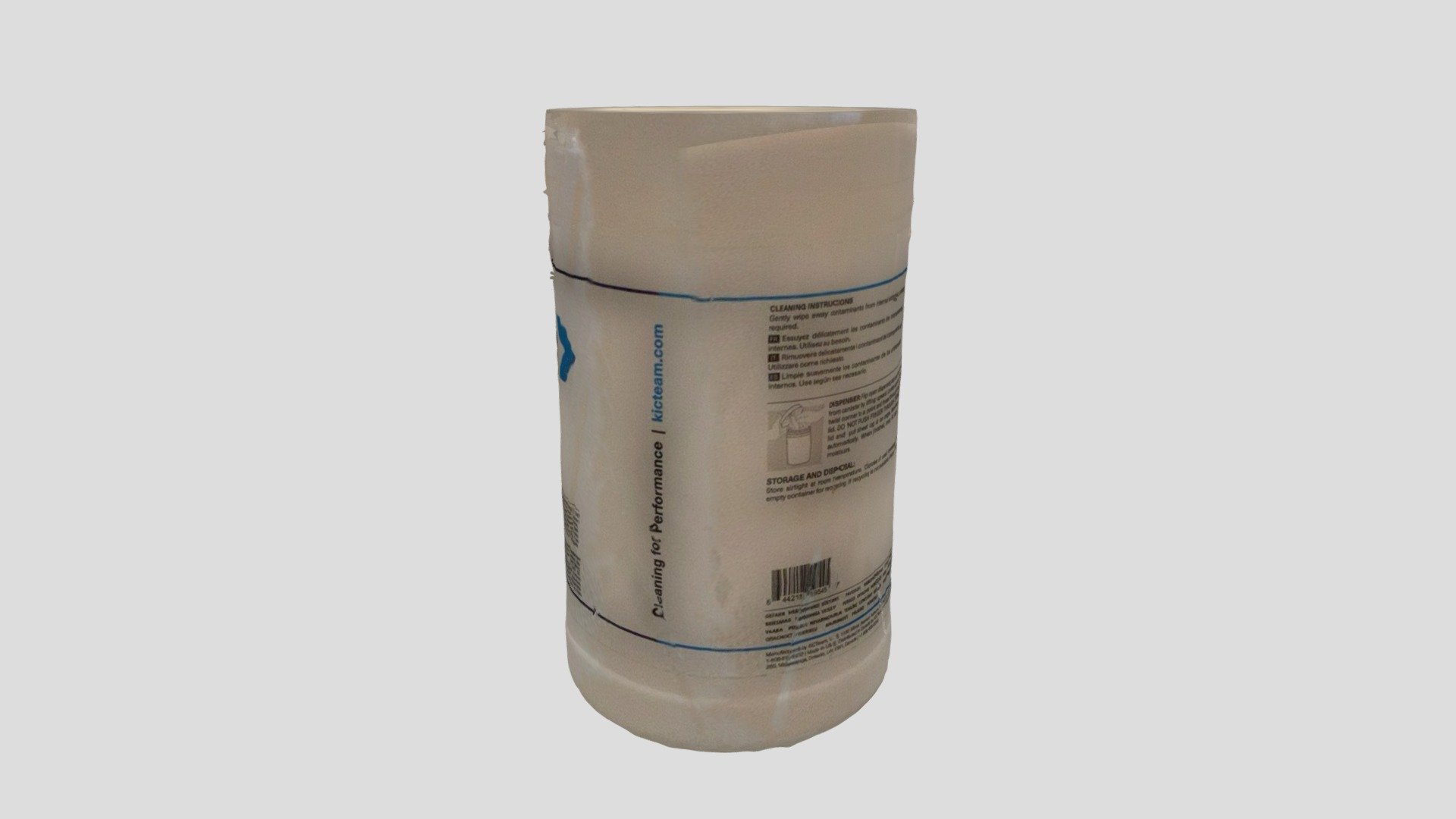 Alcohol Wipes — Sketchfab embed 3D viewer