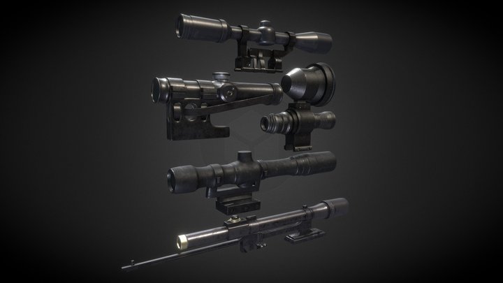 WWII Scopes 3D Model