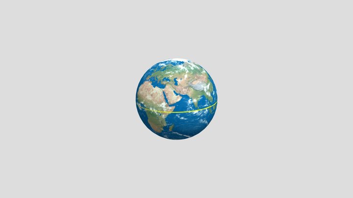 Earth+equator 3D Model