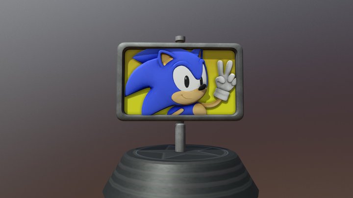 Sonic Generations - Goalpost Statue – Free 3D Model STL