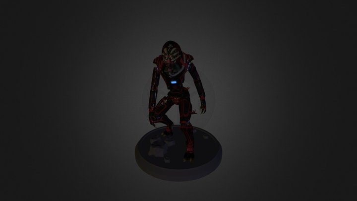 Alien Soldier (Stealth Pose) 3D Model