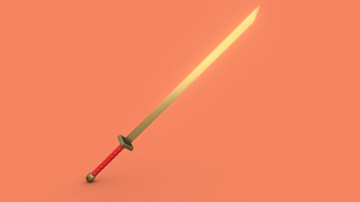 Golden Sword – Kostenloses 3D-Modell STL