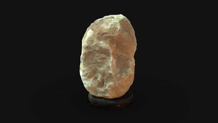 Himalayan crystal salt lamp 3D Model
