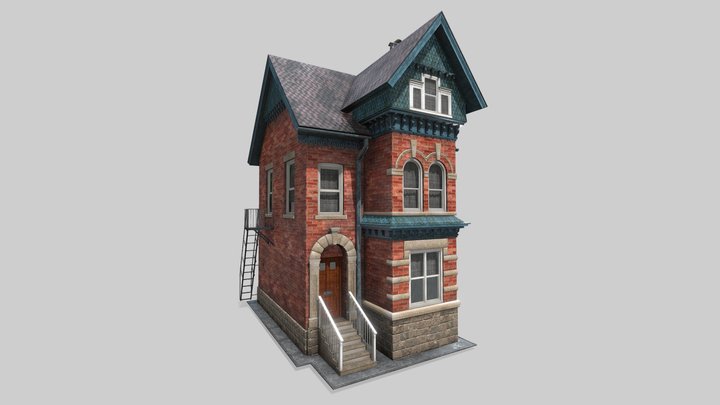 Victorian house 01 3D Model