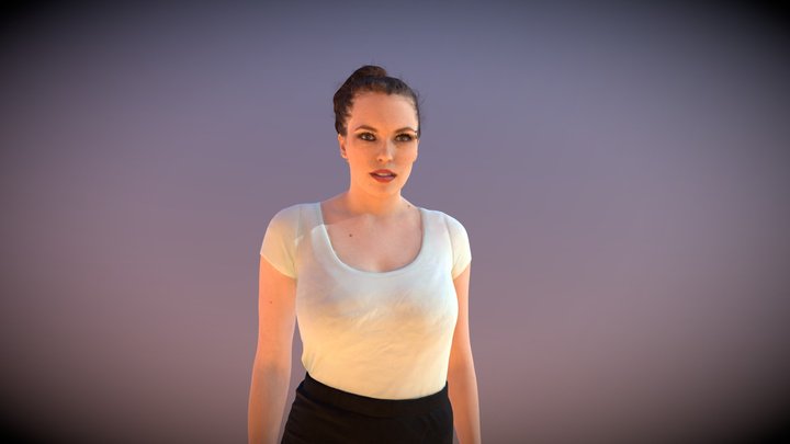 Walking Casual Woman Dream Elegant 3D Model