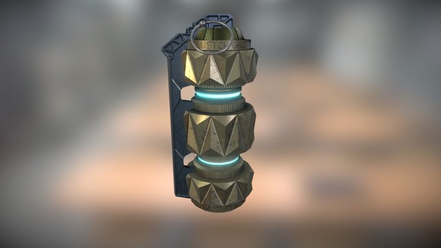 Cluster Grenade 3D Model