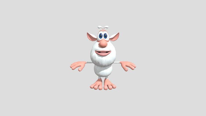 Booba Cartoon Gangnam Style 3D Model