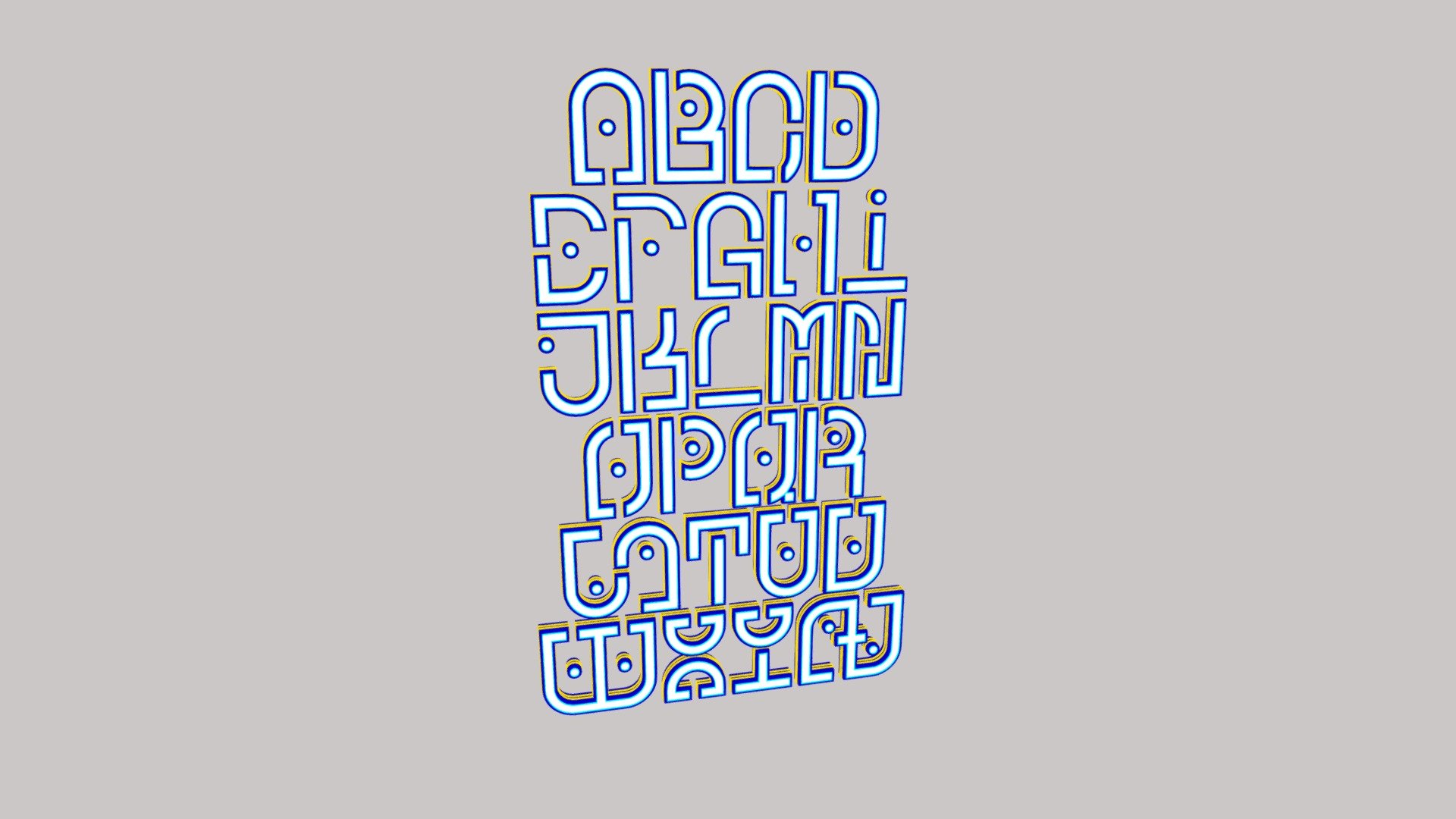3D Alphabet - 01