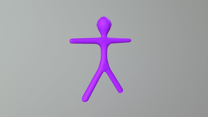 stick figure 3D Model