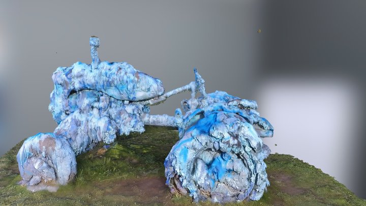 tractor sculpture 3D Model