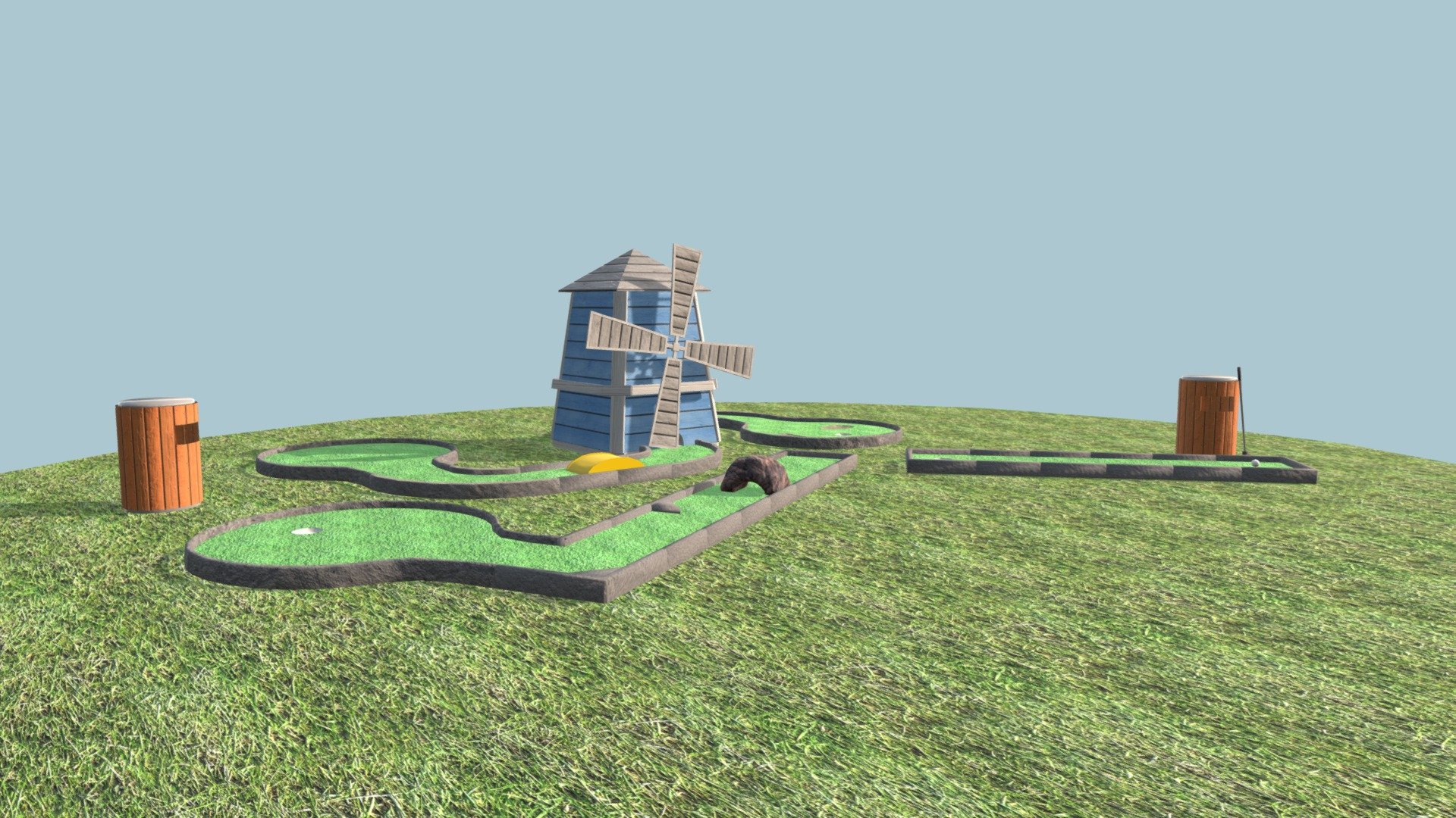 Mini Golf - 3D model by Christopher Nicholls (@cdecn) [6ef2dec] - Sketchfab