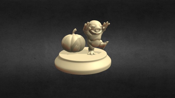 Quaggan Happy HalloOOOoween 3D Model