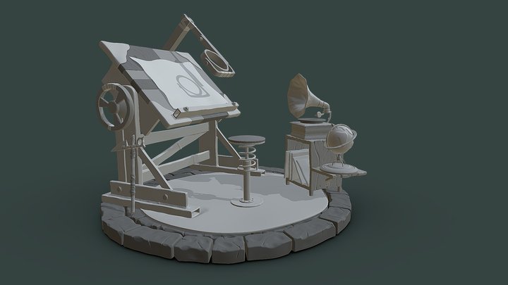 DS - Adventurer's Camp 3D Model