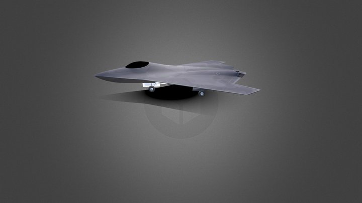 Tusaş Anka 4 consept aircraft 3D Model