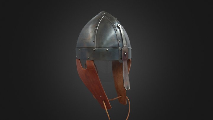 Viking era helmet.  Scan of replica 3D Model