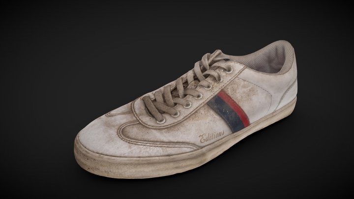 H&M shoe with dirt photoscan and retop 3D Model