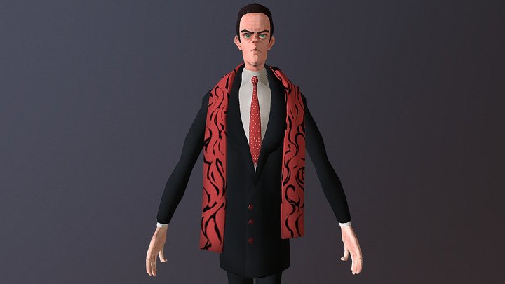 Stylized Character A-Pose 3D Model