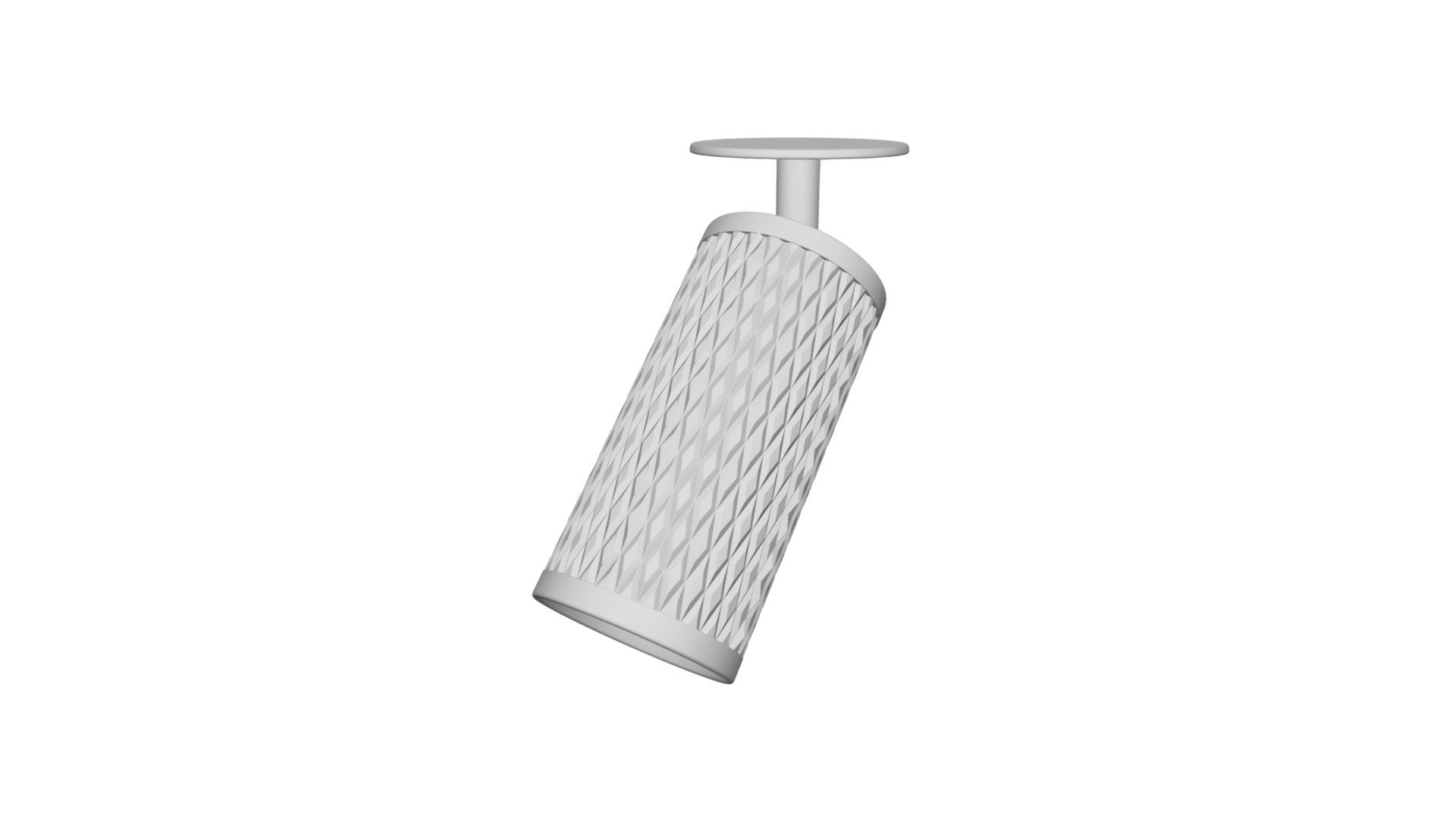 Спот потолочный поворотный с алюминиевым пла... - 3D model by dg-home ...