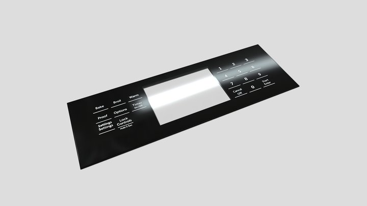 PANEL DE CONTROL 3D Model