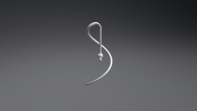 First Spiral Earring 3D Model