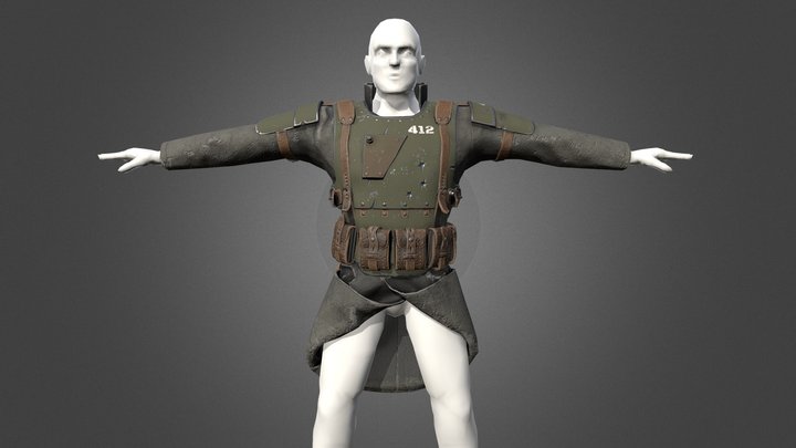 Сoat and armor 3D Model