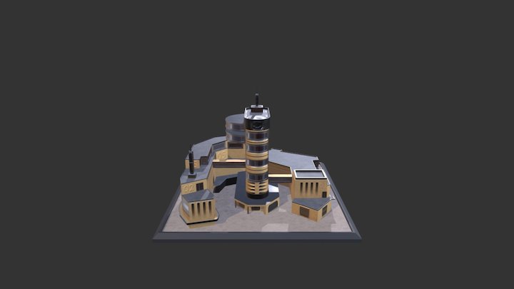 SciFi Facility 3D Model