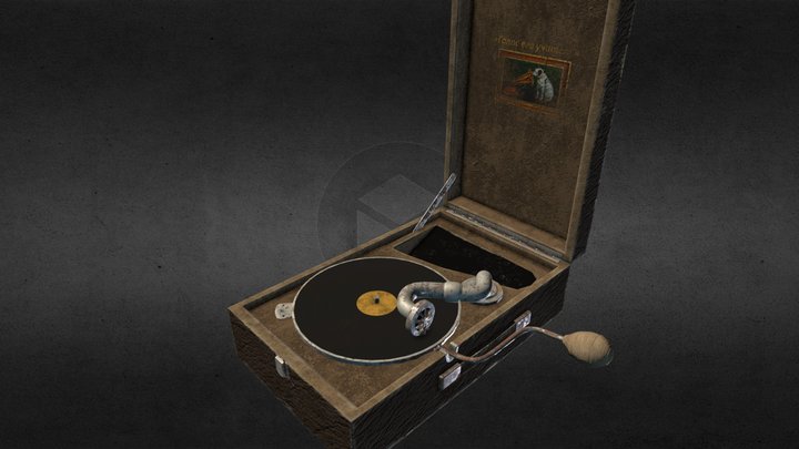 Gramophone 3D Model