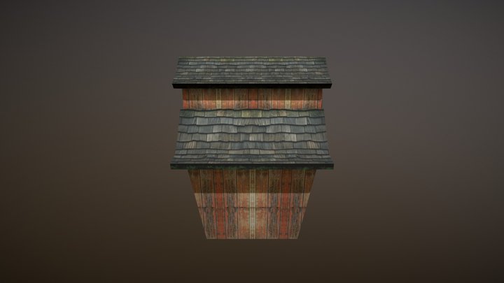 Huisje voor module blender2 3D Model