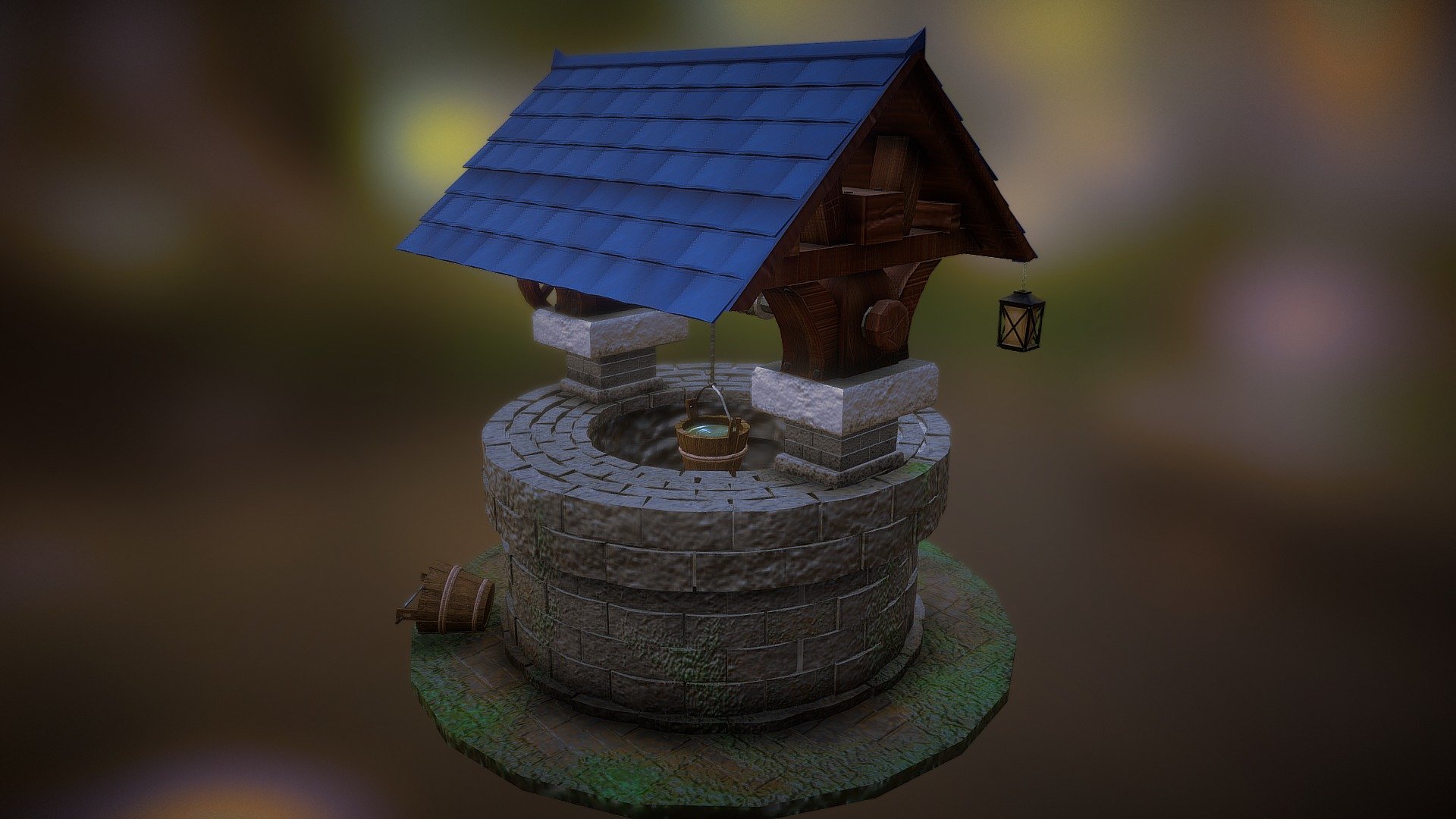 Textured Wishing Well - Download Free 3D model by thelimitofepic