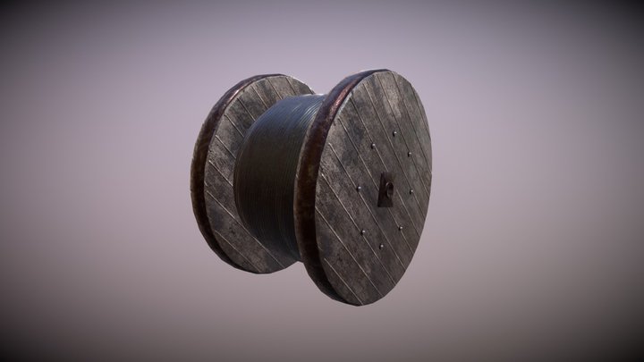 Cable Drum 3D Model