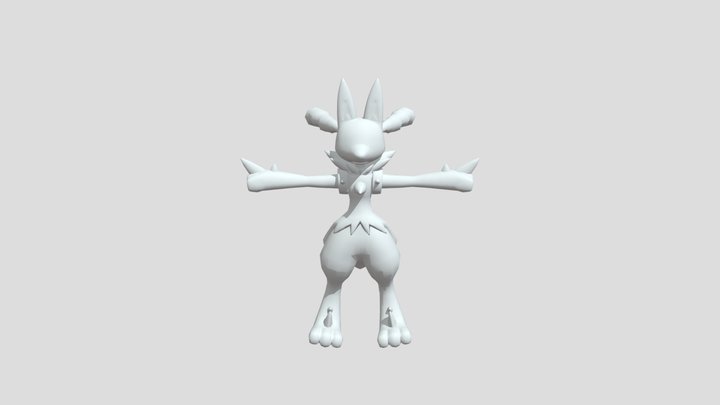 Lucario Mega 3D Model