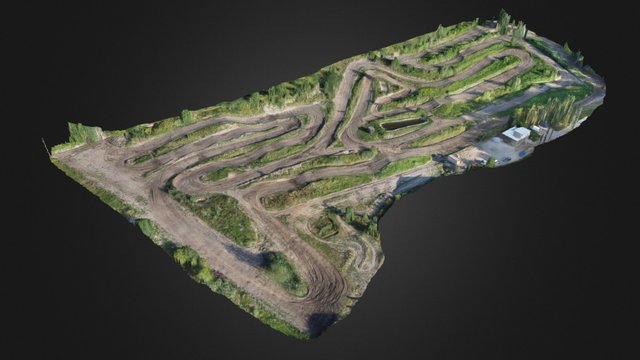Motocross track 3D Model