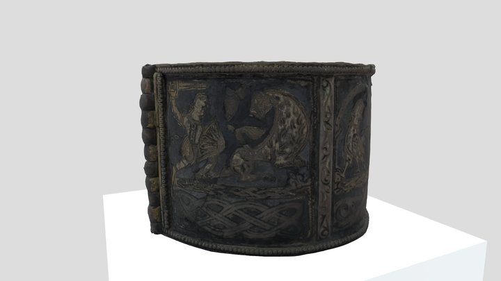 Срібний браслет княжої доби 3D Model