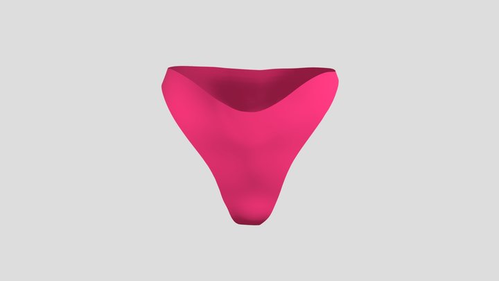 Basic Panties/ Female Underwear for Metahuman 3D Model