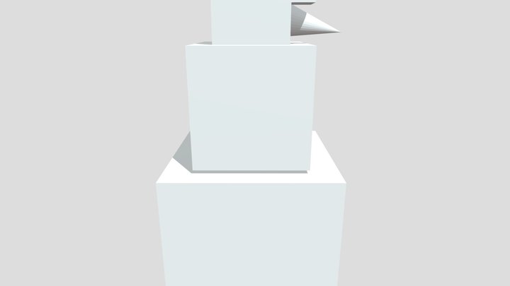 minecraft snowman 3D Model