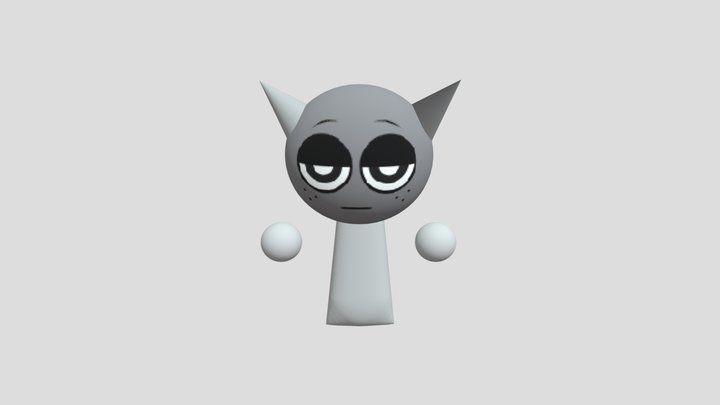 Gray (Sprunki) 3D Model