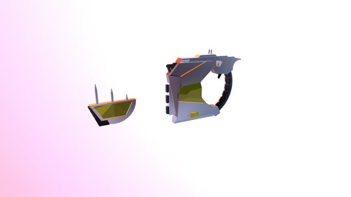 futuristic gun 3D Model