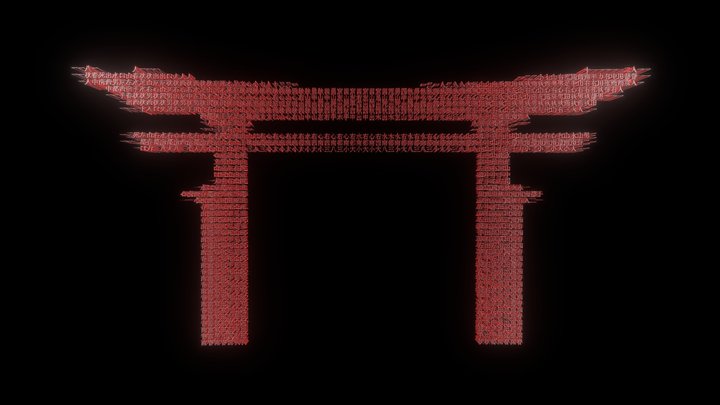 ASCII Gate 06 - Sino 3D Model