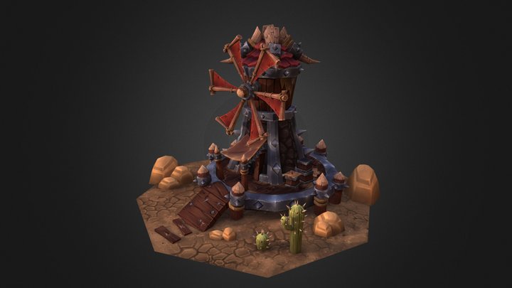 Windmill of thousand spikes 3D Model