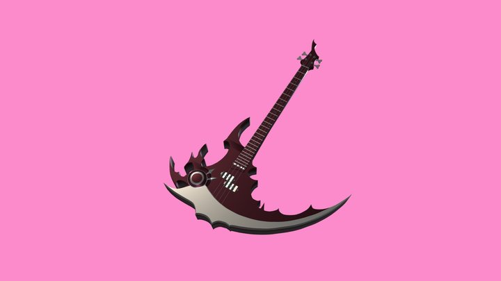 Mori Calliope's Ricky Bass 3D Model